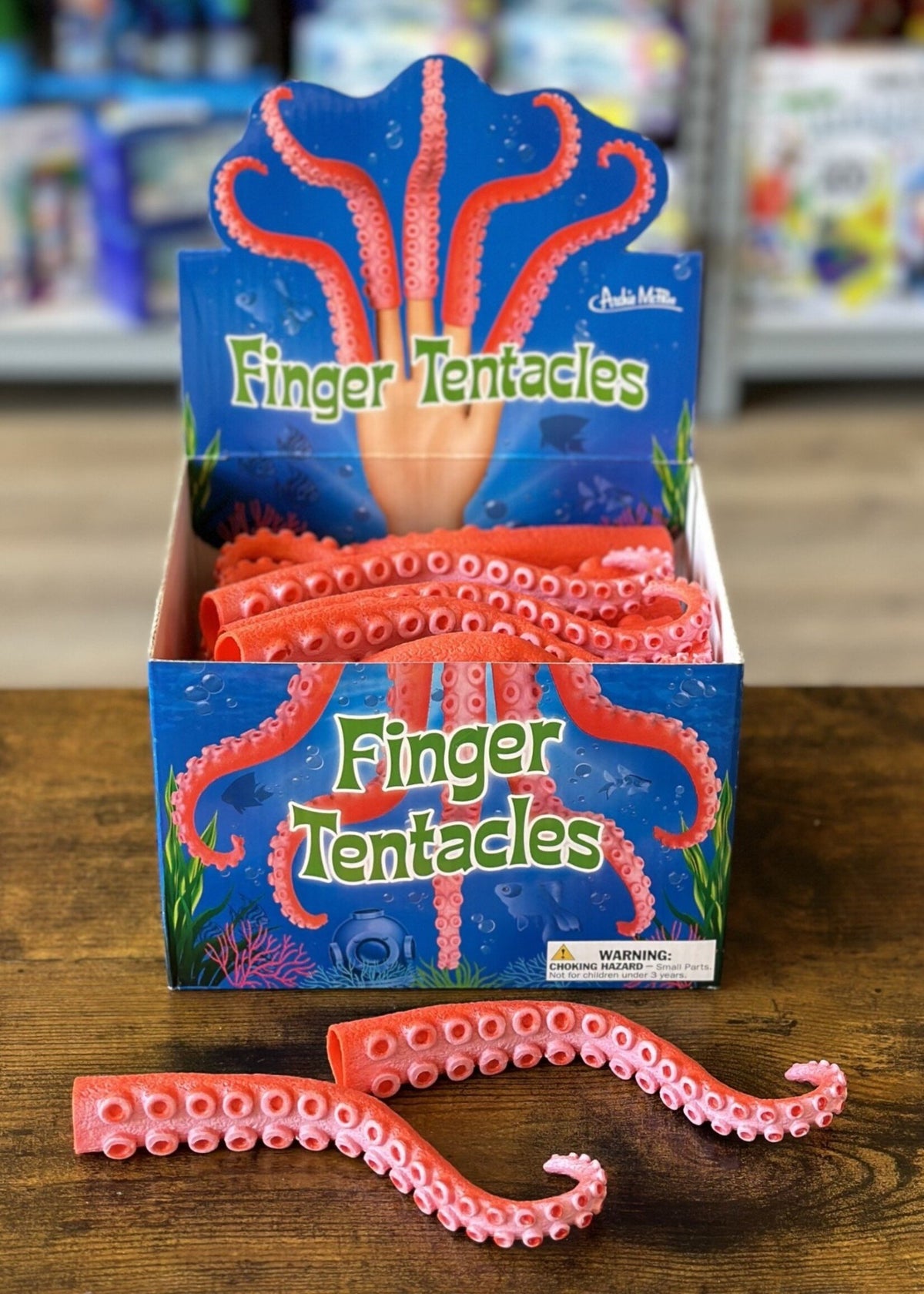 Finger Tentacles (Set of 5) Octopus Sea Creature Hand Puppet Toy - Archie McPhee