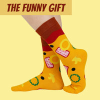 PIZZA SOCKS - Soft Stretchy & Eye Popping Colors - Pizzaholic Fans - Gag Gift