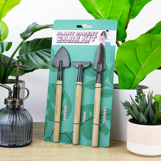 Plant Parent Care Kit - Houseplant Mini Garden Tool Set Shovel-Fork-Trowel Set