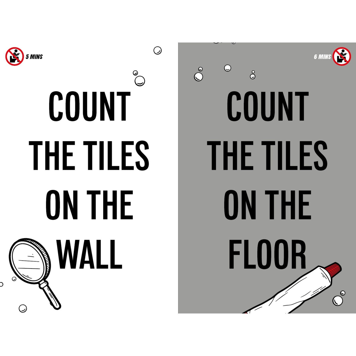🚽 How To Poop Without Your Phone Funny Bathroom Book 144 Pages Hardcover Gag 😂