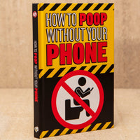 🚽 How To Poop Without Your Phone Funny Bathroom Book 144 Pages Hardcover Gag 😂