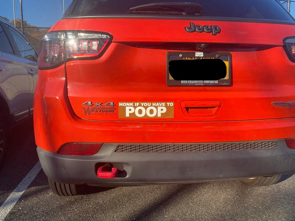 OUT ON PAROLE Car Magnet - Vicious Mean Joke Jail Prank!