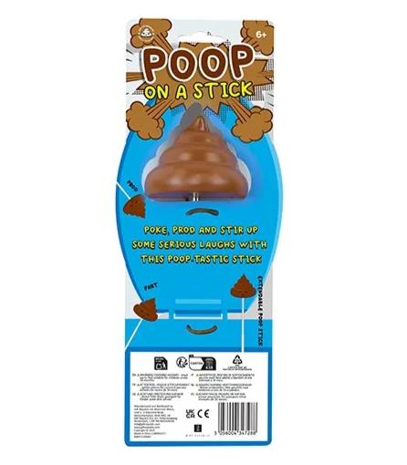 💩 Poop on a Stick – 15" Extendable Gag Toy Funny Fart Prank for Kids & Adults