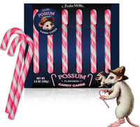 POSSUM Flavored Candy Canes - NASTY! Gag Prank Joke Christmas - Archie McPhee