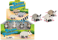 Racing Possums (set of 3) Funny Pull Back Rodent Race Toys - Archie McPhee