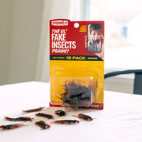 16 PK Realistic Fake Cockroaches Centipedes Prank Bugs Insects Rubber Halloween