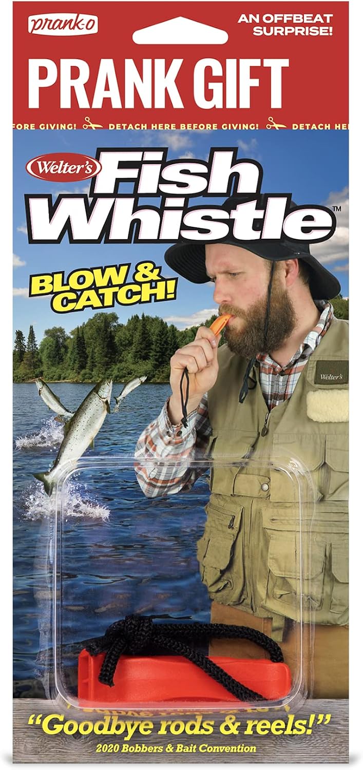 Fish Whistle Fishing Prank Gag Gift 🐟 Funny Fisherman Joke Father's Day Present
