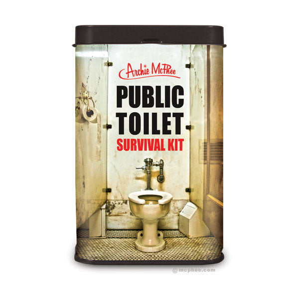 Public Toilet Potty Survival Kit - Funny Bathroom Gag in a Tin - Archie McPhee