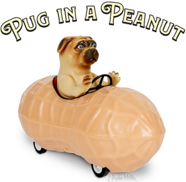 Pug in a Peanut - Cute Dog Pullback Racing Car Child Toy - Archie McPhee