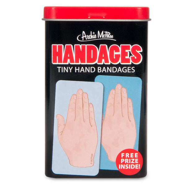 HANDAGES Tiny Hand Bandages in Cute Collectible Tin - Band-Aids  Archie McPhee