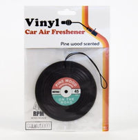 Vinyl Record Music Car Air Freshener (Pine Wood Scent) Fun Retro Look!