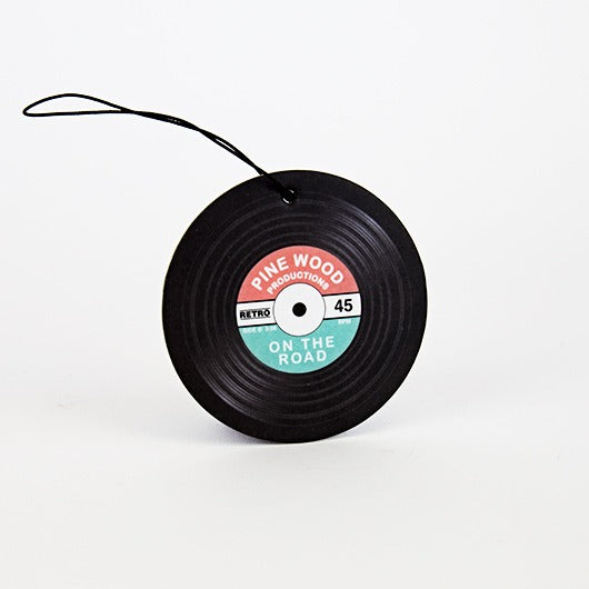 Vinyl Record Music Car Air Freshener (Pine Wood Scent) Fun Retro Look!