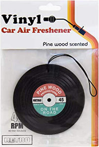 Vinyl Record Music Car Air Freshener (Pine Wood Scent) Fun Retro Look!