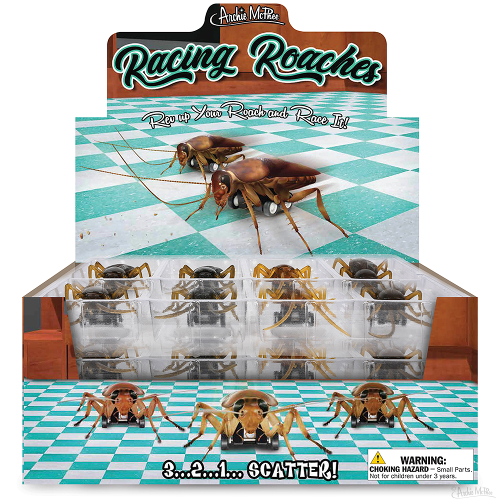 Insect Racing Bug Racing Roaches (set of 3) Funny Pull Back Race Bug Toys – Giggle Novelties