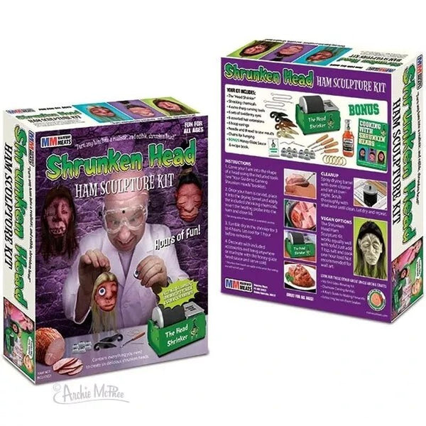 Shrunken Head Ham Gag Gift Box - Funny Prank Gift Box - Archie McPhee