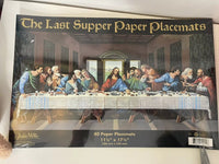 Set of 40 Paper Placemats - THE LAST SUPPER - Funny Jesus GaG - Archie McPhee