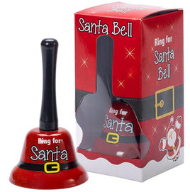 THE SANTA HAND BELL - Christmas Holiday Gag Joke Home Office Desk Prop Gift