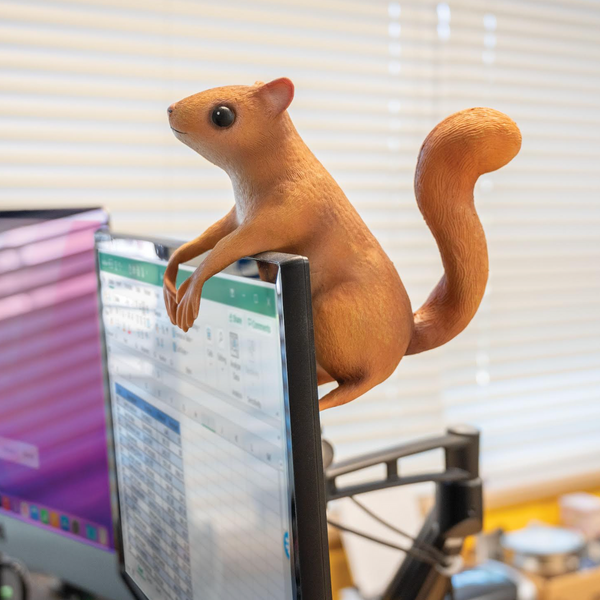 OFFICE SQUIRREL Buddy Figure - Your New Hang Out Friend Toy  - Archie McPhee