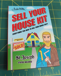 Sell Your House Home Kit w/ Saint Joseph Statue - GOOD LUCK ~ Archie McPhee