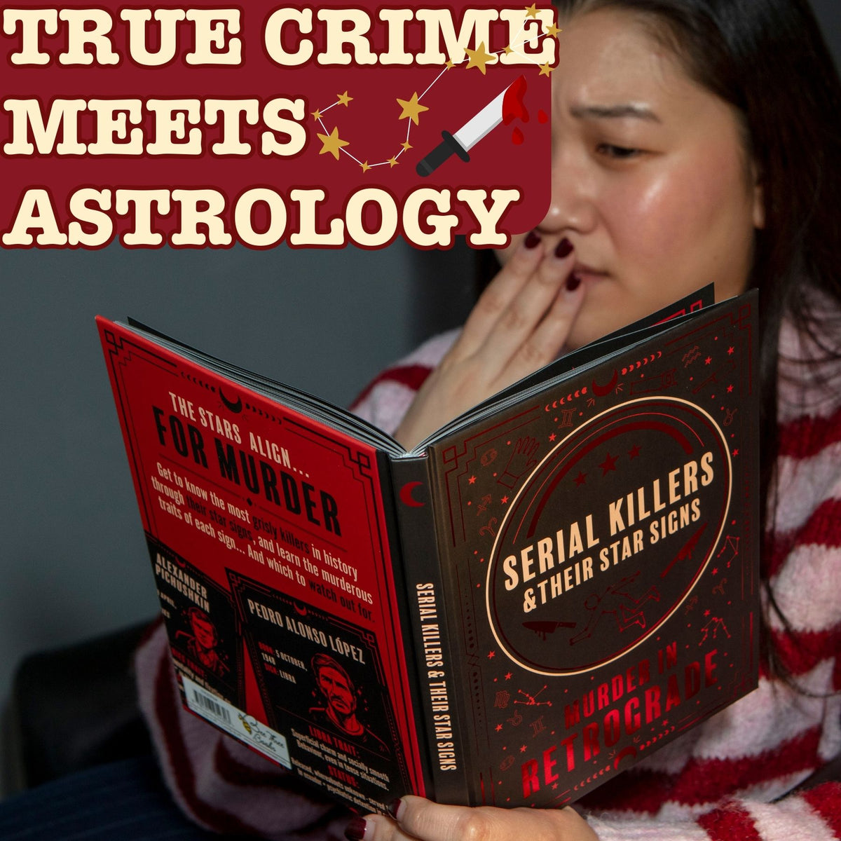 Murder in Retrograde 🔪 Hardcover True Crime Zodiac Astrology Serial Killer Book 🩸