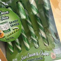 Sour Cream & Onion Candy Canes - DISGUSTING! Gag Prank Joke Gift - Archie McPhee