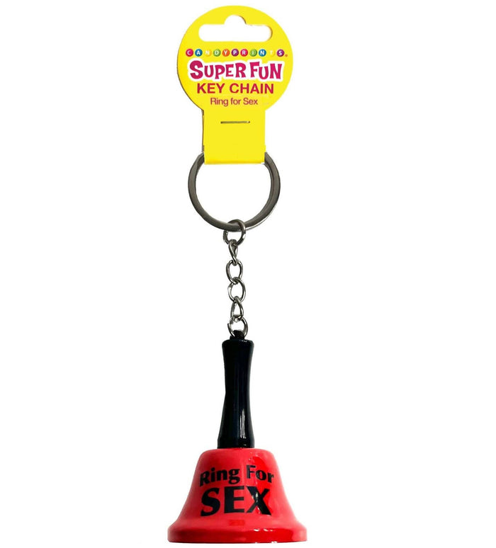 Ring for Sex Key Chain Bell 👄 Cute Funny Adult Party Bedroom Gag Gift Novelty