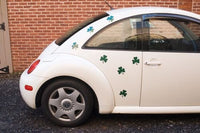 100 IMANES DE COCHE IRLANDÉS DE TRÉBOL DE TRÉBOL - lote mayorista de decoración de fiestas