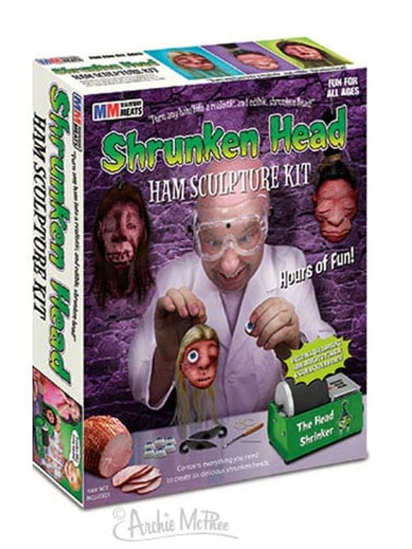 Shrunken Head Ham Gag Gift Box - Funny Prank Gift Box - Archie McPhee