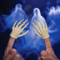 Glow-in-the-Dark Skeleton Finger Hands (Set of 2) Puppet Toys  - Archie McPhee