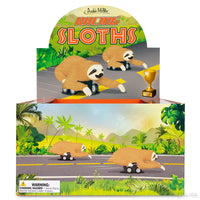 Racing Sloths (set of 3) Funny Pull Back Race Animal Toys - Archie McPhee