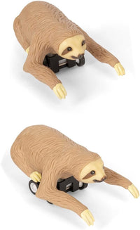 Racing Sloths (set of 3) Funny Pull Back Race Animal Toys - Archie McPhee