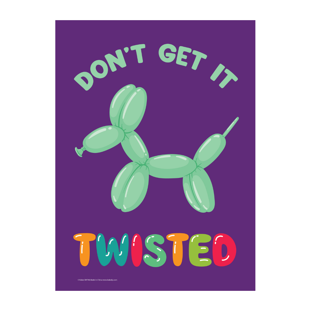 Metal Tin Sign "Don't Get It Twisted" Funny Bedroom Office Home Wall Decor #H-11