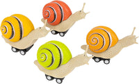 Racing Snails (set of 4)  "Pull Back Race Toys!"   Archie McPhee