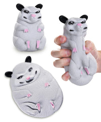 SPLAT POSSUM Squishy Squish Squeezable Stress Figure Toy - Archie McPhee