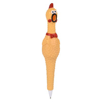 😂🐔 Set of 2 – 7" Rubber Chicken Pens 🖊️ (Yes… This Is Real Life) Funny Gag