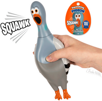 Squawking Rubber Pigeon Bird - Loud Squeaking Classic Gag Toy - Archie McPhee