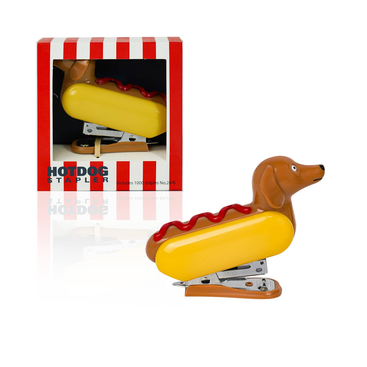 Hotdog Stapler Funny Novelty Office Desk Gag Gift w/ 1000 Staples  & Remover🌭📎