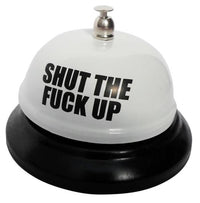 🤣 Shut The F*%k Up Bell 🔔 Funny Novelty Office Desk Home Gag Joke Gift STFU!