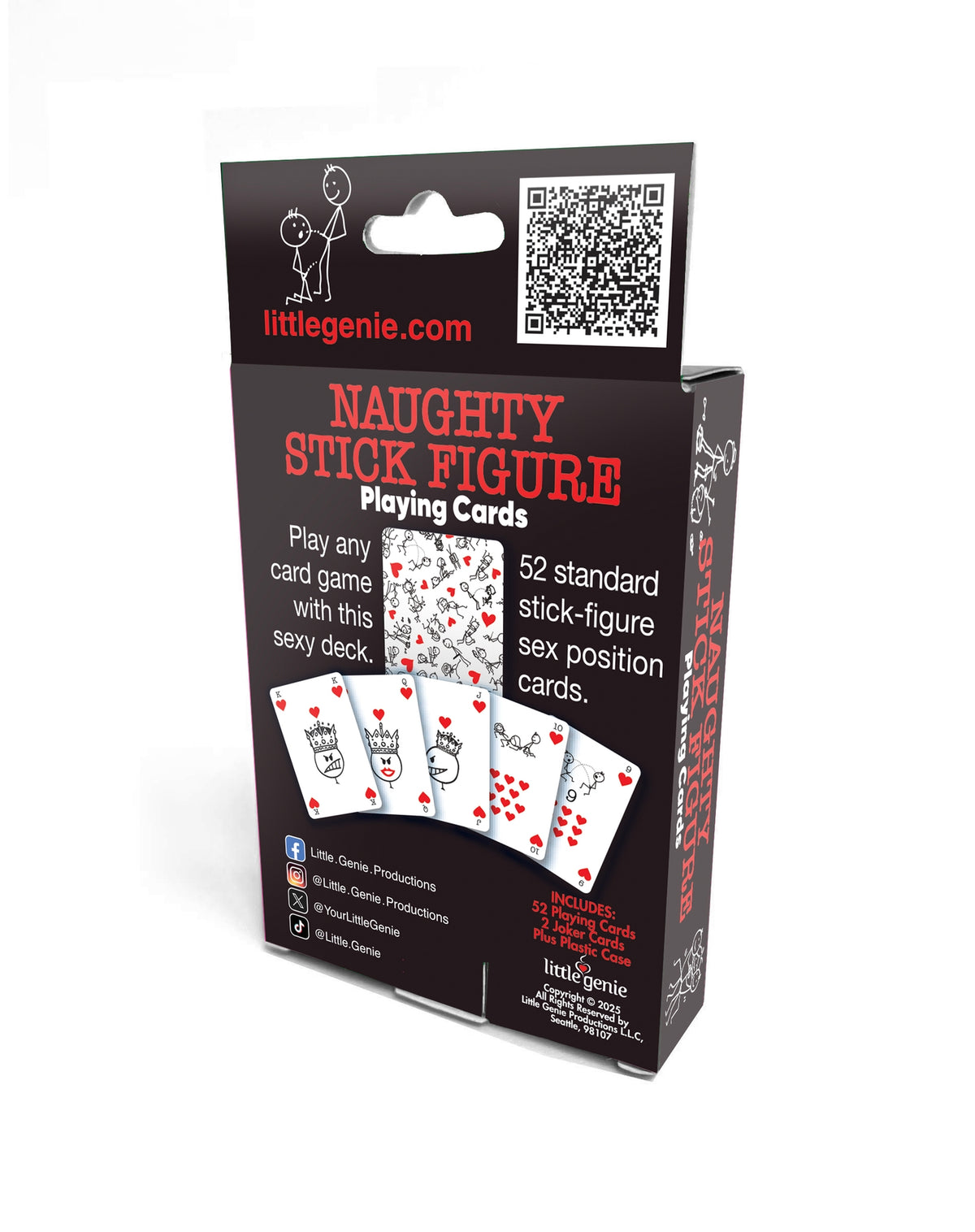 🔥 Naughty Stick Figure Playing Deck of Cards - Adult Funny Gag Gift Party Humor