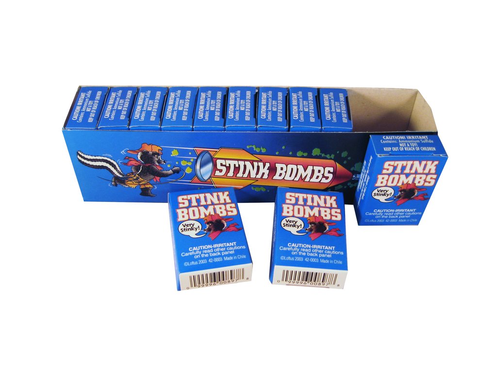 432 total - 144 boxes of glass vial stink bombs - Wholesale!