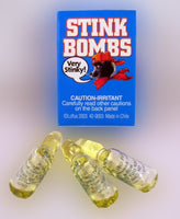 1 caja de 3 viales de vidrio para bombas apestosas, olor apestoso, broma de broma