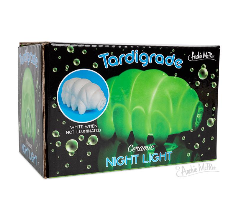 Tardigrade Ceramic Night Light - Green Color LED Lamp - Archie McPhee