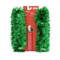 🎄 Tinsel Suspenders 🎅—Wearable Christmas Party Bling with silver clips on red "prank" packaging—make the perfect festive holiday dress accessory to add cheer to any outfit.