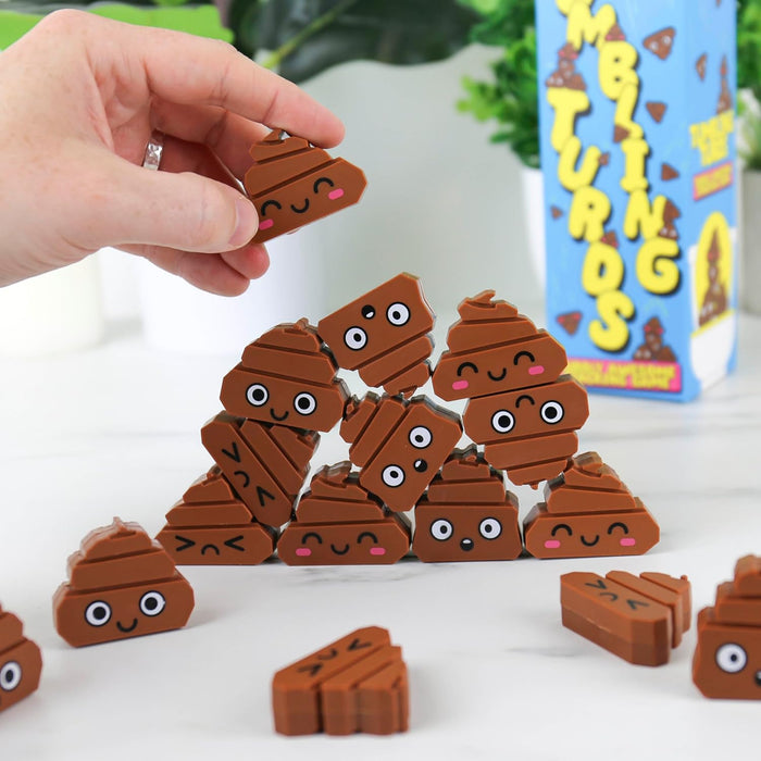 Tumbling Turds - The Poop Stacking Game - Funny Gag Gift Stocking Stuffer