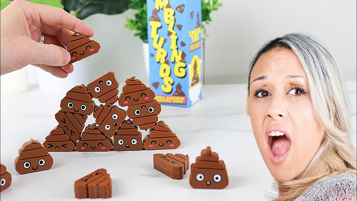 Tumbling Turds - The Poop Stacking Game - Funny Gag Gift Stocking Stuffer