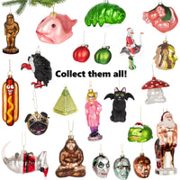 Punctuation Ornaments - Christmas Tree Glitter Decoration Art ® Archie McPhee