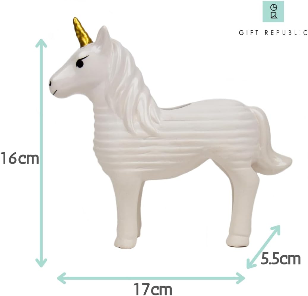 Unicorn Ceramic Planter - Desktop Sprouting Chia Pet Plant Pot - Gift Republic