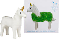 Unicorn Ceramic Planter - Desktop Sprouting Chia Pet Plant Pot - Gift Republic