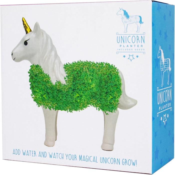 Unicorn Ceramic Planter - Desktop Sprouting Chia Pet Plant Pot - Gift Republic