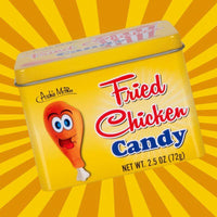 Fried Chicken Flavored Candy - Cool Retro Tin Gift Box - Archie McPhee